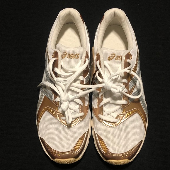 Asics Shoes - Asics Women's Gel-DS Trainer 14 1203B102-100 White Silver Gold, Size 8,Medium